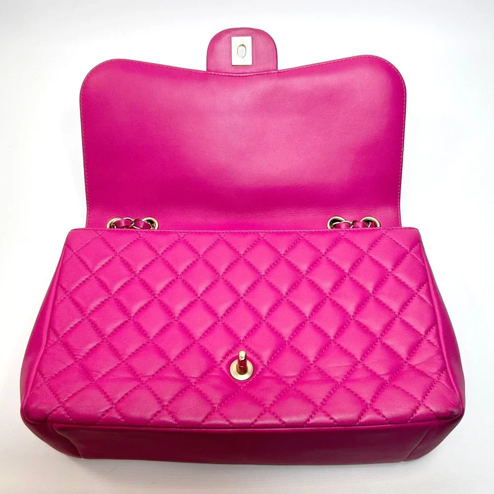 CHANEL Jumbo Mademoiselle Chic Flap Bag Pink - Picture 9 of 16